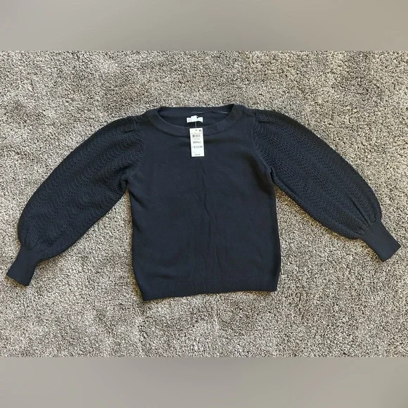 NWT Charter Club Black Sweater Size S - Picture 1 of 4